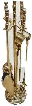 Fire sets, item SE-44002, brass