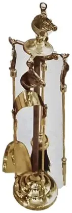 Fire sets, item SE-44005, brass