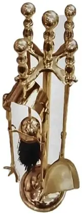 Fire sets, item SE-44006, brass