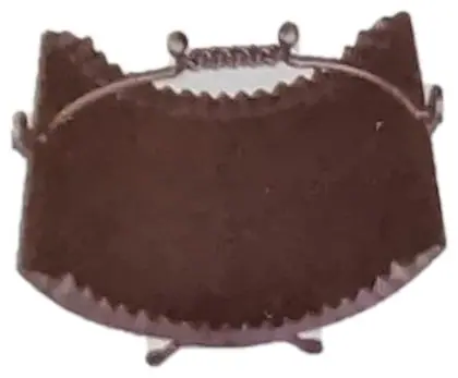 Wood holder, item SE-44014, powder coated textured