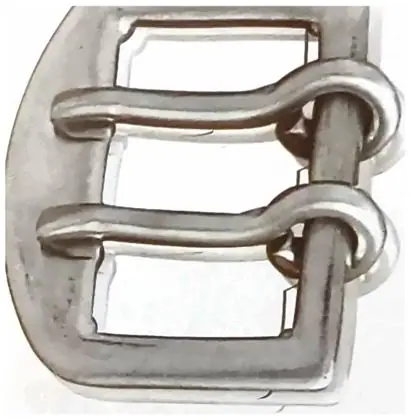 Old double pin buckle, item SE-50001, stainless steel
