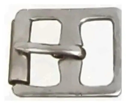 S.l.b.roller buckle, item SE-50006, satin chrome plated
