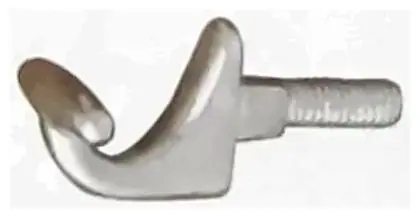 Key, item SE-50007, satin chrome plated