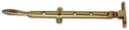 Casement stay reeded, item SE-5012, brass polished lacquered
