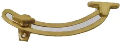 Casement stay, item SE-5013, brass polished lacquered