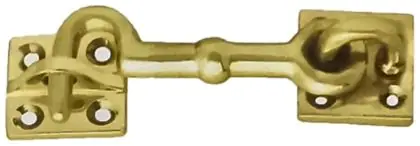 Cabin hook, item SE-5015, brass polished lacquered