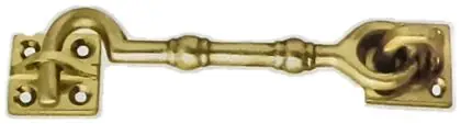 Cabin hook, item SE-5018, brass polished lacquered
