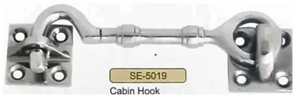 Cabin hook, item SE-5019, satin chrome plated