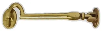 Cabin hook, item SE-5025, brass polished lacquered