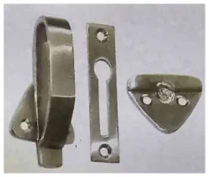 Hardware, item SE-5034, satin chrome plated