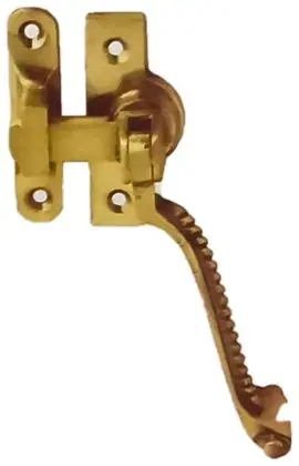 Casement fastener Georgian, item SE-5038, brass polished lacquered