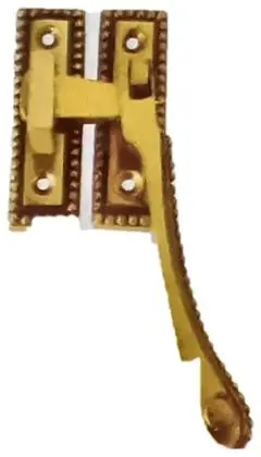 Casement fastener Regency, item SE-5039, brass polished lacquered