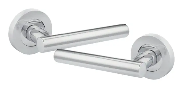 Liberty T-bar lever on rose, item SE-52002, polished chrome