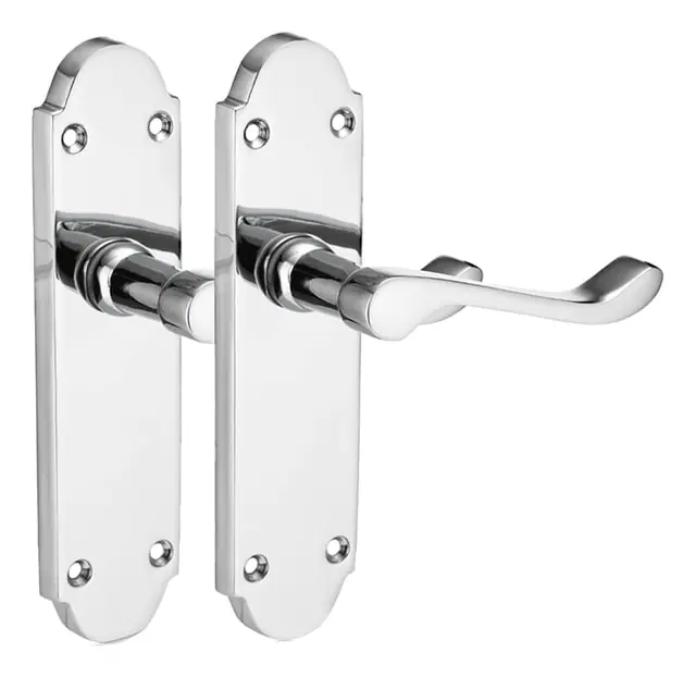 Richmond lever latch, item SE-52005, polished chrome
