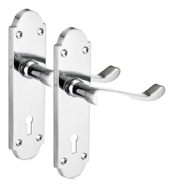 Richmond lever lock, item SE-52006, polished chrome