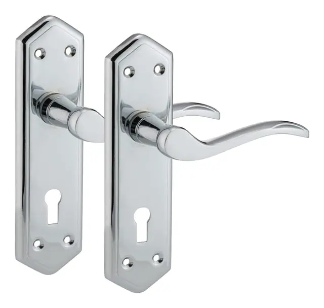 London Suite lever lock, item SE-52013, polished chrome