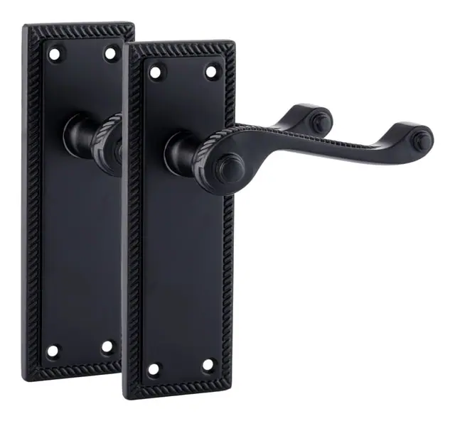 Hanoverian lever bathroom, item SE-52020, matt black