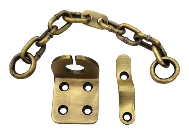 Door chain, item SE-53002, antique brass