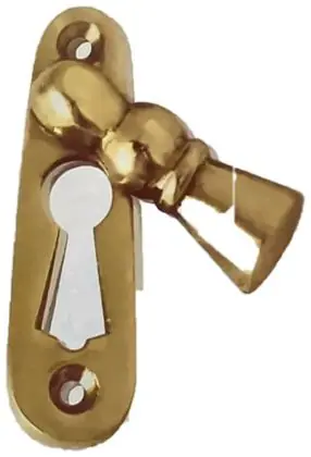 Escutcheon covered, item SE-7001, brass polished lacquered