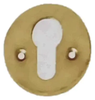 Euro escutcheon, item SE-7003, brass polished lacquered
