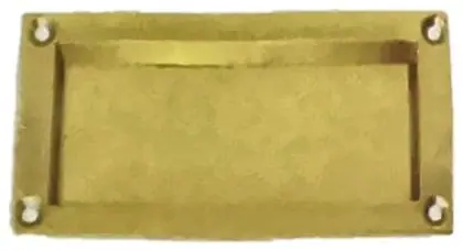 Flush pull, item SE-9002, brass polished lacquered