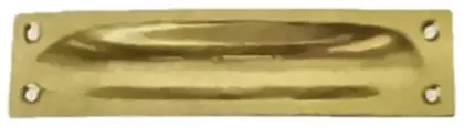Flush pull, item SE-9003, brass polished lacquered