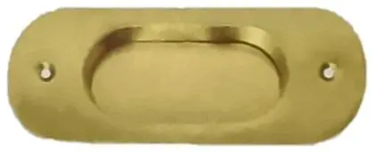 Flush pull, item SE-9006, brass polished lacquered